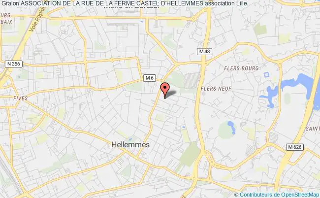 plan association Association De La Rue De La Ferme Castel D'hellemmes Lille