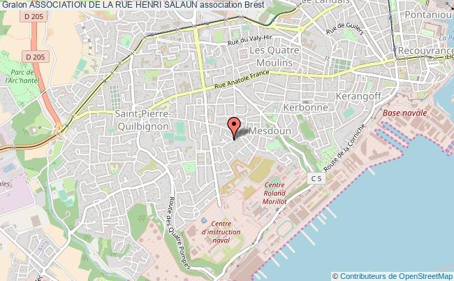 plan association Association De La Rue Henri Salaun Brest