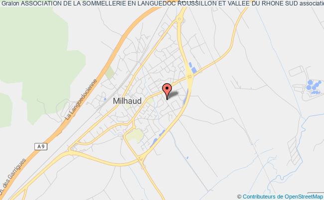 plan association Association De La Sommellerie En Languedoc Roussillon Et Vallee Du Rhone Sud Milhaud