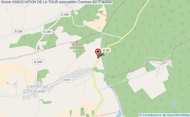 plan association Association De La Tour Crennes-sur-Fraubée