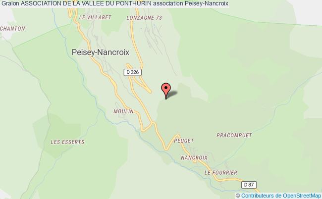 plan association Association De La Vallee Du Ponthurin Peisey-Nancroix