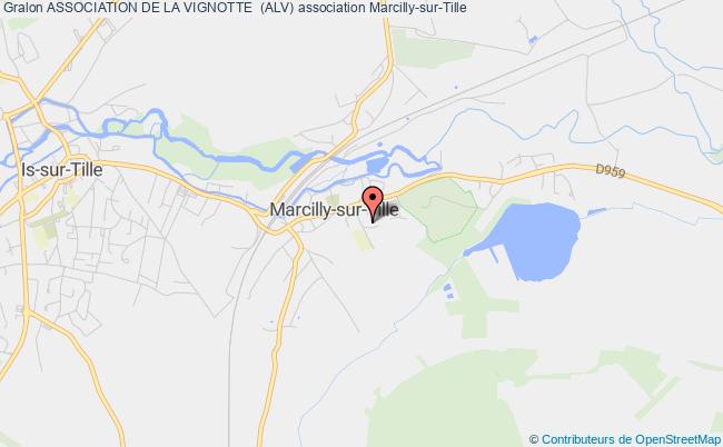 plan association Association De La Vignotte  (alv) Marcilly-sur-Tille