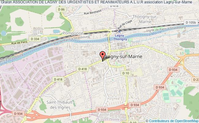 plan association Association De Lagny Des Urgentistes Et Reanimateurs A.l.u.r Lagny-sur-Marne