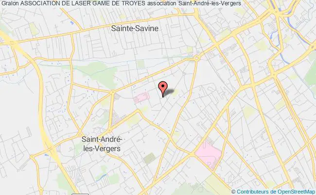 plan association Association De Laser Game De Troyes Saint-André-les-Vergers