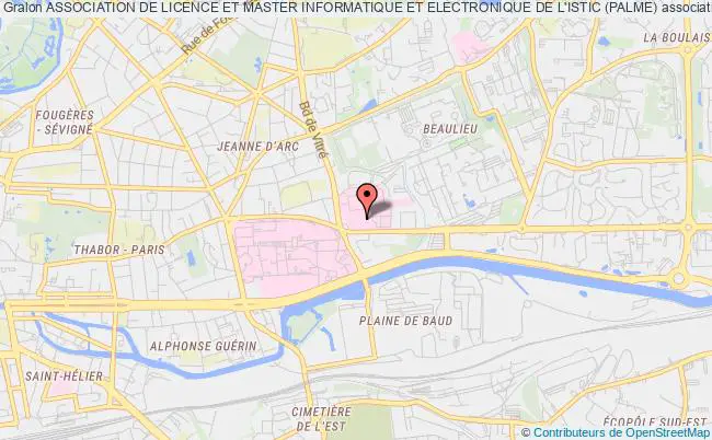 plan association Association De Licence Et Master Informatique Et Electronique De L'istic (palme) Rennes Cedex