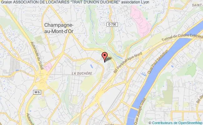 plan association Association De Locataires "trait D'union Duchere" Lyon