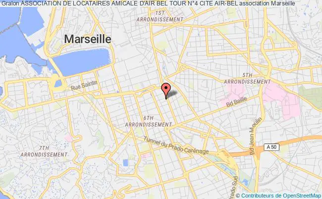 plan association Association De Locataires Amicale D'air Bel Tour N°4 Cite Air-bel Marseille