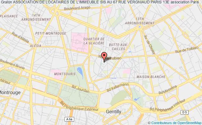 plan association Association De Locataires De L'immeuble Sis Au 67 Rue Vergniaud Paris 13e Paris