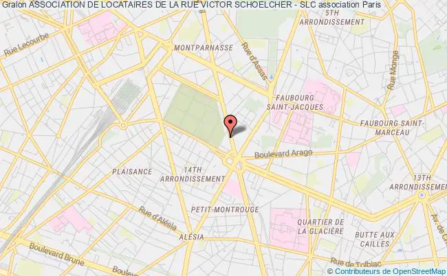 plan association Association De Locataires De La Rue Victor Schoelcher - Slc Paris