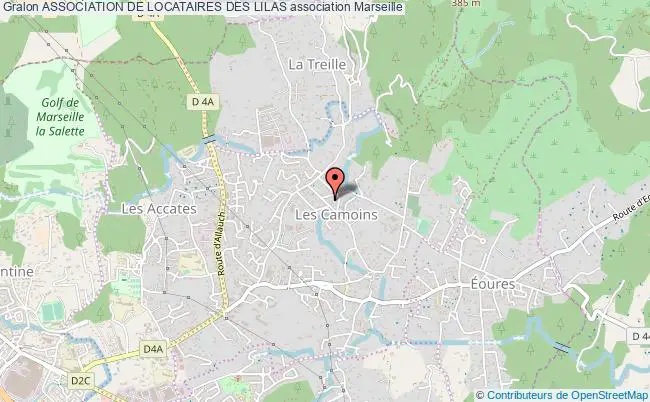 plan association Association De Locataires Des Lilas Marseille 13e