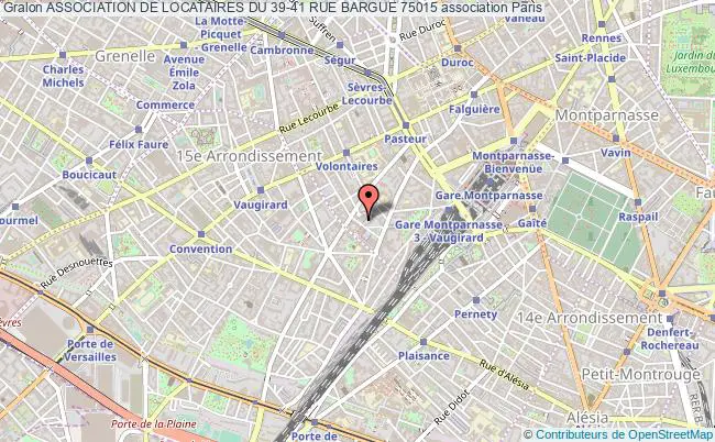 plan association Association De Locataires Du 39-41 Rue Bargue 75015 Paris 15e