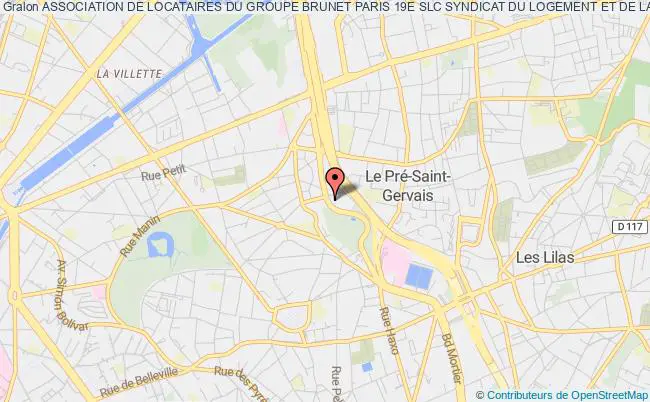 plan association Association De Locataires Du Groupe Brunet Paris 19e Slc Syndicat Du Logement Et De La Consommation Paris Paris