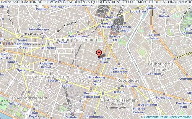 plan association Association De Locataires Faubourg 50 (slc) Syndicat Du Logement Et De La Consommation Paris 10e