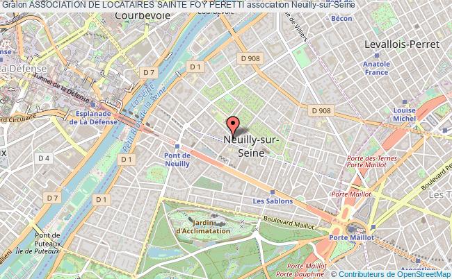 plan association Association De Locataires Sainte Foy Peretti Neuilly-sur-Seine