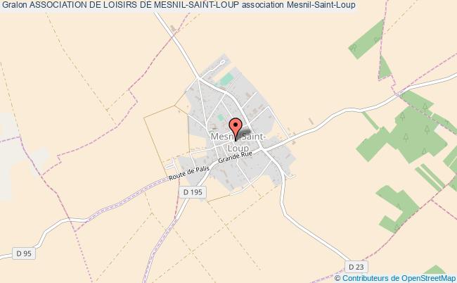 plan association Association De Loisirs De Mesnil-saint-loup Mesnil-Saint-Loup