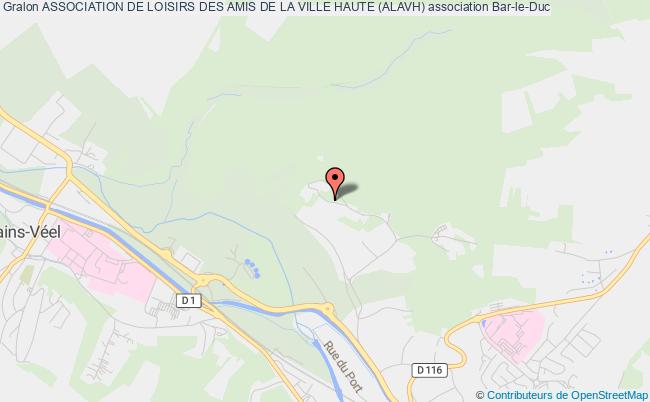 plan association Association De Loisirs Des Amis De La Ville Haute (alavh) Bar-le-Duc