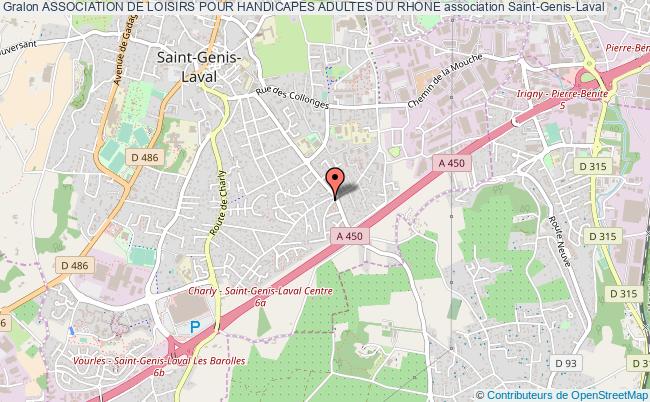 plan association Association De Loisirs Pour Handicapes Adultes Du Rhone Saint-Genis-Laval
