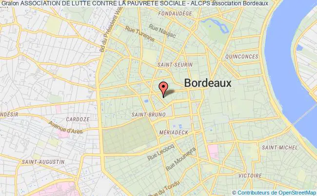 plan association Association De Lutte Contre La Pauvrete Sociale - Alcps Bordeaux