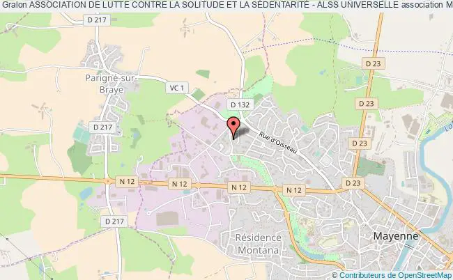 plan association Association De Lutte Contre La Solitude Et La SÉdentaritÉ - Alss Universelle Mayenne
