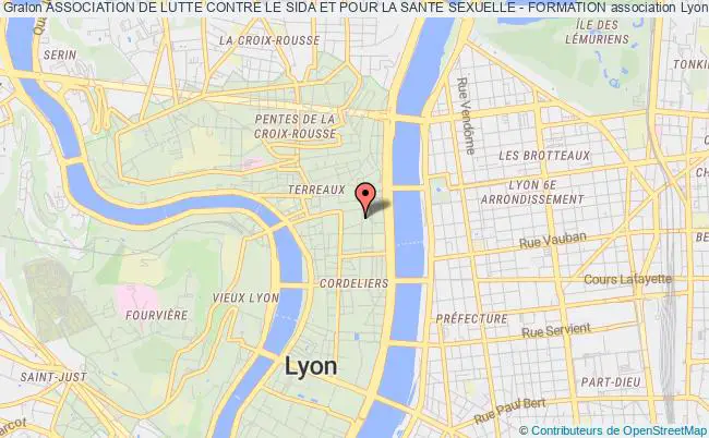 plan association Association De Lutte Contre Le Sida Et Pour La Sante Sexuelle - Formation Lyon