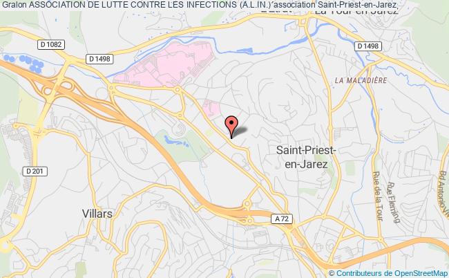 plan association Association De Lutte Contre Les Infections (a.l.in.) Saint-Priest-en-Jarez