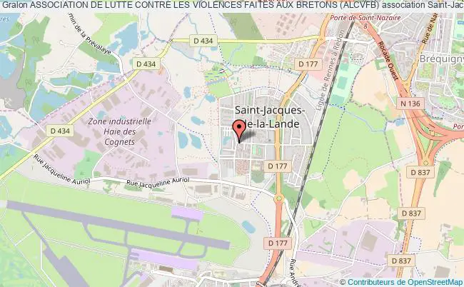 plan association Association De Lutte Contre Les Violences Faites Aux Bretons (alcvfb) Saint-Jacques-de-la-Lande