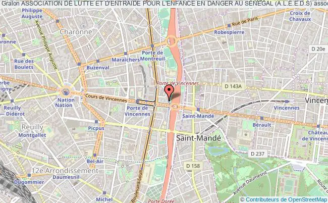 plan association Association De Lutte Et D'entraide Pour L'enfance En Danger Au SÉnÉgal (a.l.e.e.d.s) Paris
