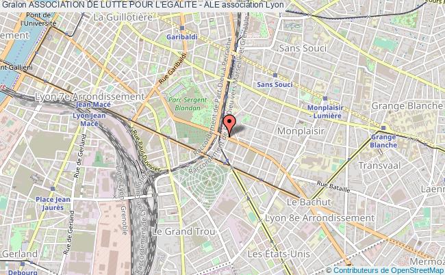 plan association Association De Lutte Pour L'egalite - Ale Lyon