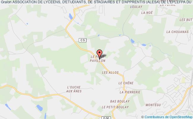 plan association Association De Lyceens, D'etudiants, De Stagiaires Et D'apprentis (alesa) De L'eplefpa Du Mans Rouillon