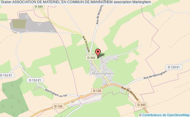 ASSOCIATION DE MATERIEL EN COMMUN DE MANINGHEM