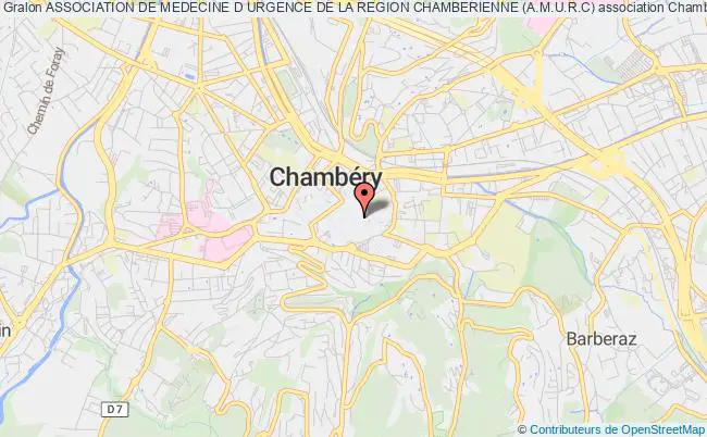 plan association Association De Medecine D Urgence De La Region Chamberienne (a.m.u.r.c) Chambéry