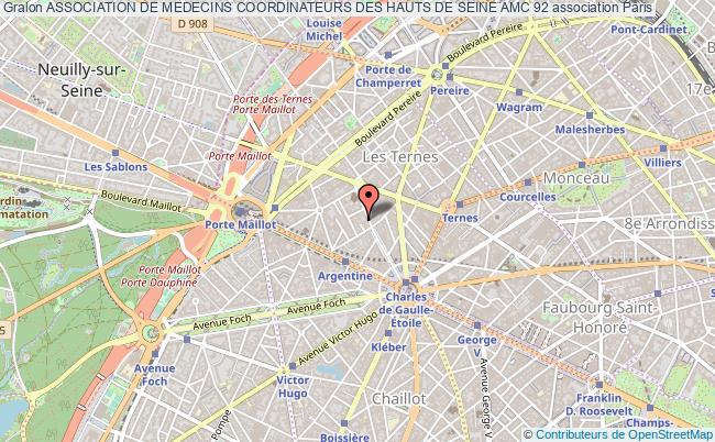 plan association Association De Medecins Coordinateurs Des Hauts De Seine Amc 92 Paris