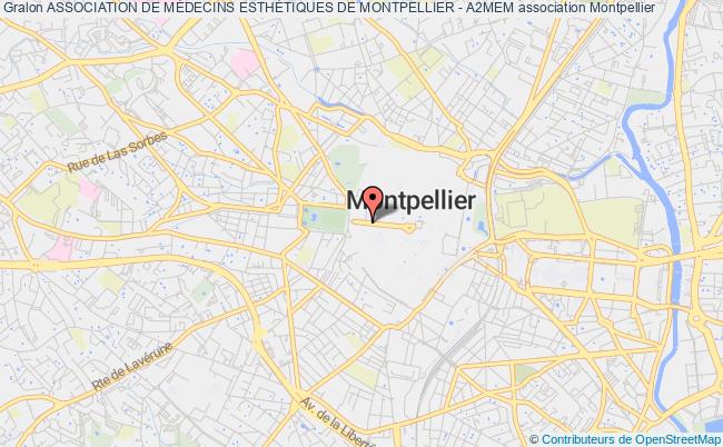plan association Association De MÉdecins EsthÉtiques De Montpellier - A2mem Montpellier