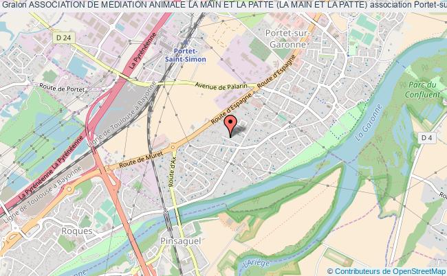plan association Association De Mediation Animale La Main Et La Patte (la Main Et La Patte) Portet-sur-Garonne