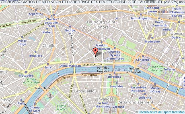 plan association Association De Mediation Et D'arbitrage Des Professionnels De L'audiovisuel (amapa) Paris