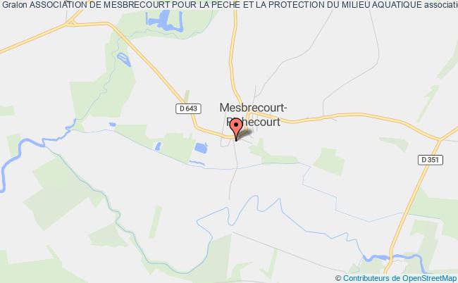 plan association Association De Mesbrecourt Pour La Peche Et La Protection Du Milieu Aquatique Mesbrecourt-Richecourt