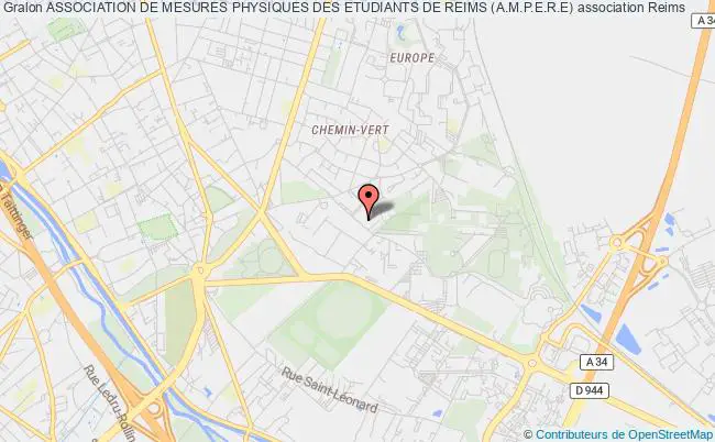 plan association Association De Mesures Physiques Des Etudiants De Reims (a.m.p.e.r.e) Reims