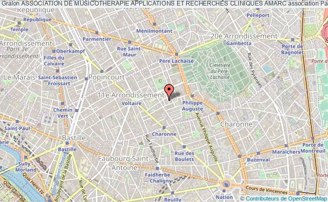 plan association Association De Musicotherapie Applications Et Recherches Cliniques Amarc Paris