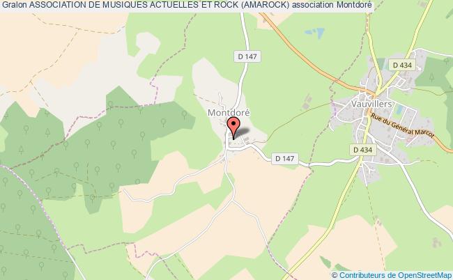 plan association Association De Musiques Actuelles Et Rock (amarock) Montdoré