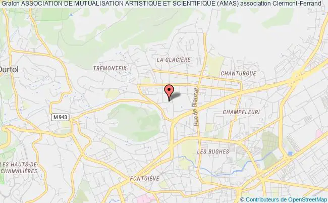plan association Association De Mutualisation Artistique Et Scientifique (amas) Clermont-Ferrand