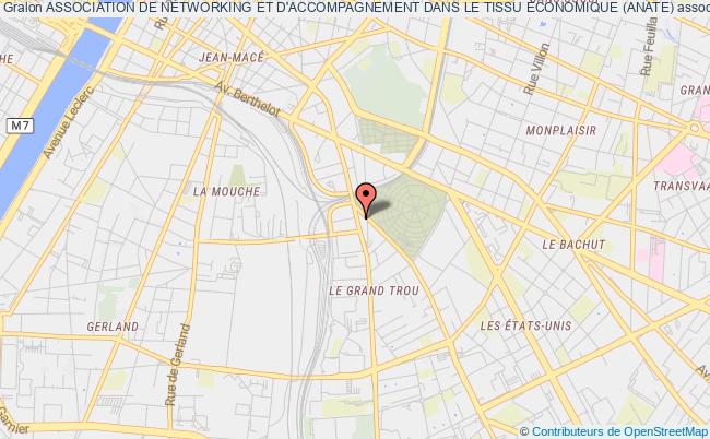 plan association Association De Networking Et D'accompagnement Dans Le Tissu Économique (anate) Lyon