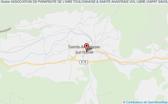 plan association Association De Parapente De L'aire Toulonnaise & Sainte Anastasie Vol Libre (aspat Savol) Sainte-Anastasie-sur-Issole