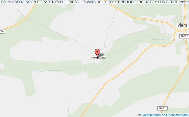 plan association Association De Parents D'eleves ' Les Amis De L'ecole Publique ' De Rozoy Sur Serre Iviers