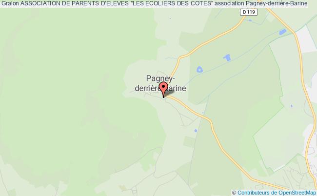 plan association Association De Parents D'eleves "les Ecoliers Des Cotes" Pagney-derrière-Barine
