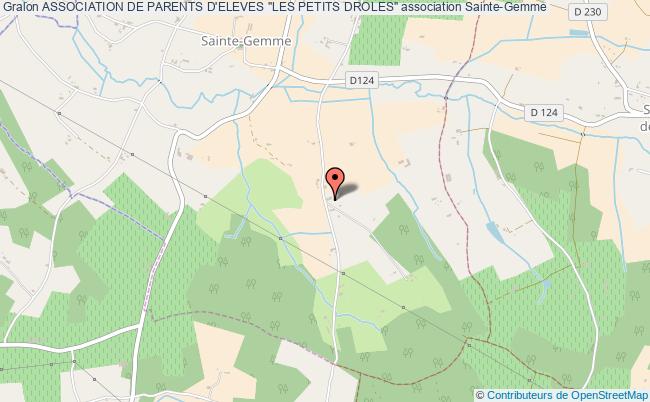 plan association Association De Parents D'eleves "les Petits Droles" Sainte-Gemme