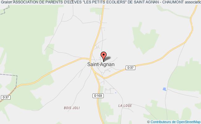 plan association Association De Parents D'eleves "les Petits Ecoliers" De Saint Agnan - Chaumont Saint-Agnan