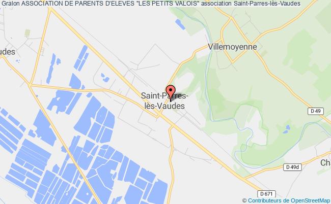 plan association Association De Parents D'eleves "les Petits Valois" Saint-Parres-lès-Vaudes