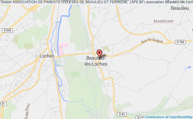 plan association Association De Parents D'eleves De Beaulieu Et Ferriere  (ape Bf) Beaulieu-lès-Loches
