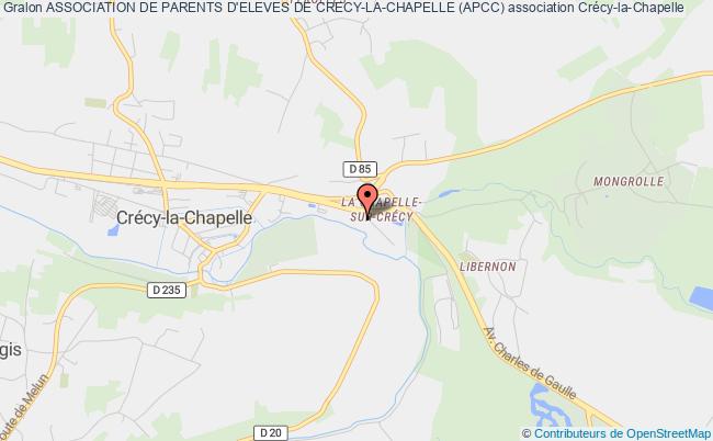 plan association Association De Parents D'eleves De Crecy-la-chapelle (apcc) Crécy-la-Chapelle
