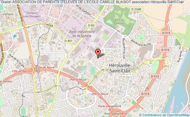 plan association Association De Parents D'eleves De L'ecole Camille Blaisot Hérouville-Saint-Clair